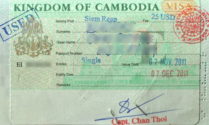 Cambodia Entry Visa