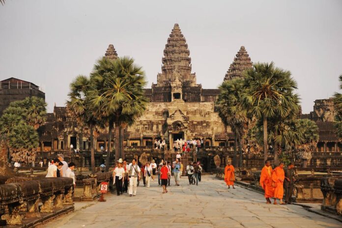 tourism to cultural heritage sites like Angkor Archaeological Park booms