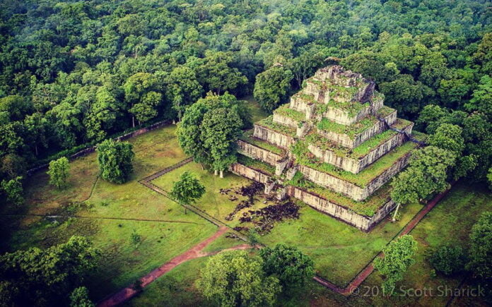 Koh Ker's seven-tiered pyramid, named Prang.